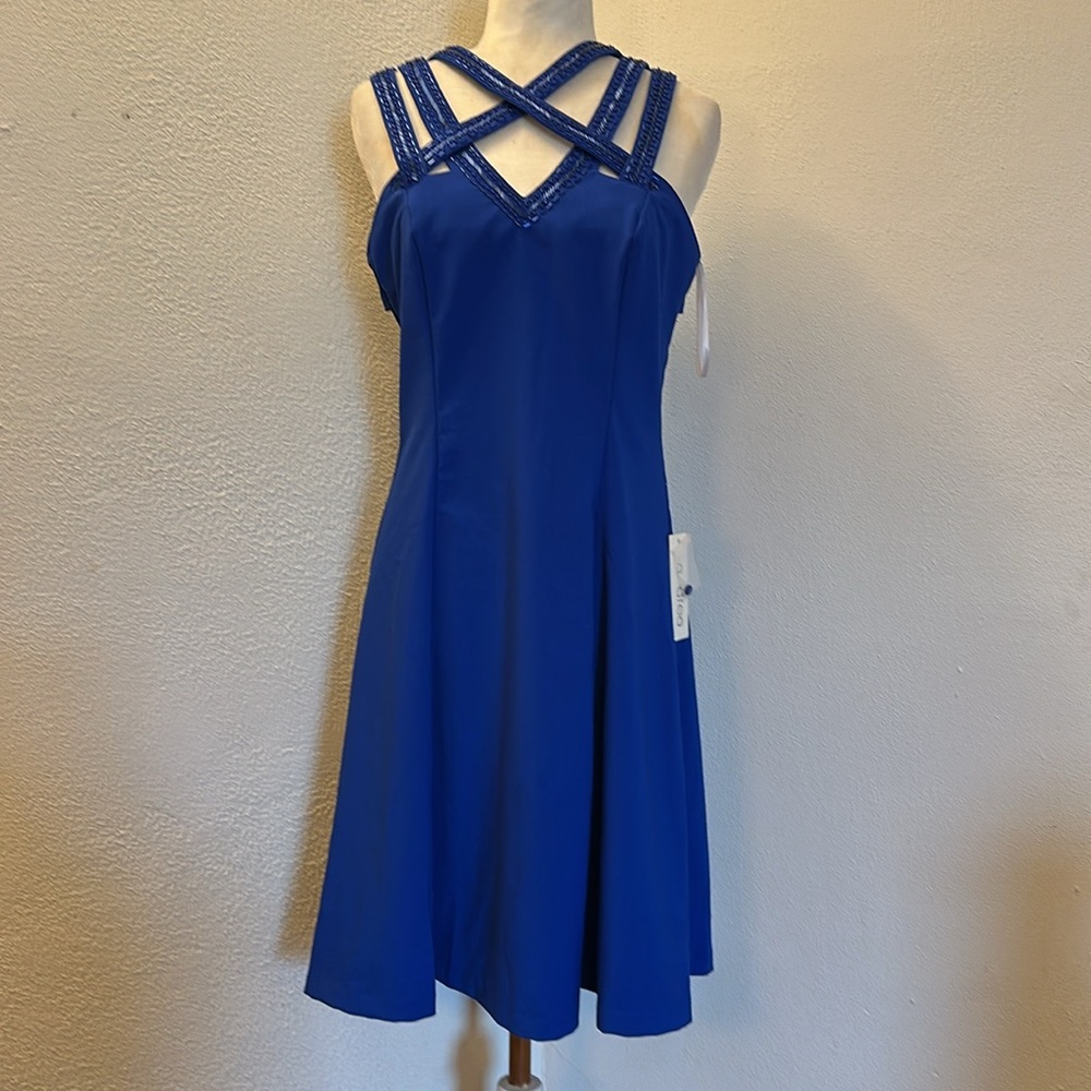 A.drea Blue Beautiful Women’s Midi Dress Size L